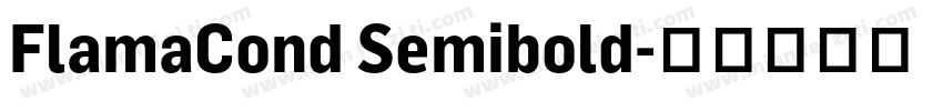 FlamaCond Semibold字体转换